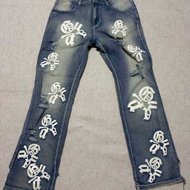 빈티지 패치 디테일 진