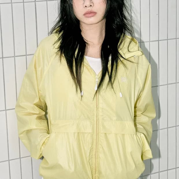 W TAG PACKABLE WINDBREAKER - LEMON