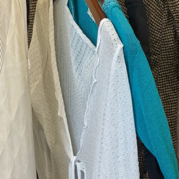 4/25 민트&화이트가디건