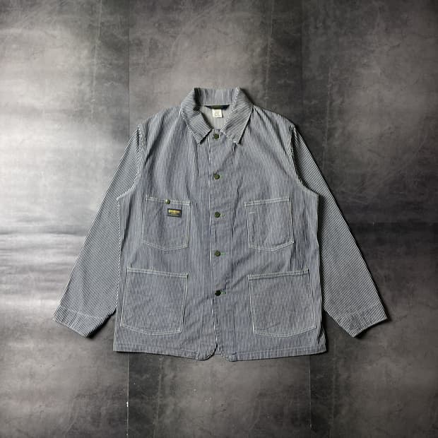 OSHKOSH 80s 오시코시 스트라이프 초어 코트 자켓A00691
