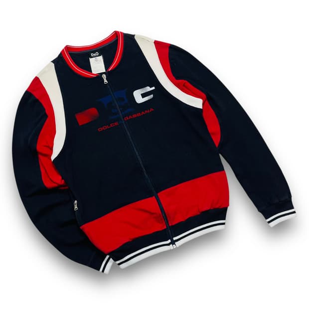 돌체 앤 가바나 OG y2k 크루넥 럭셔리 로고 집업 자켓