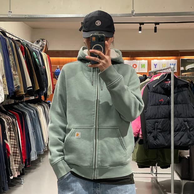 칼하트 쉐르파 후드 집업  