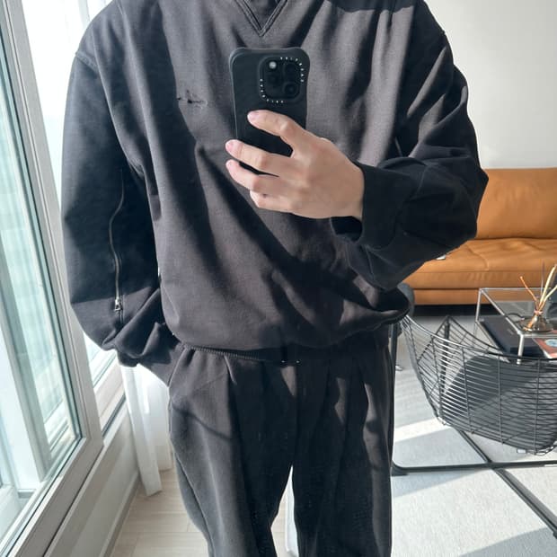 송지오옴므 아트워크 소매지퍼 벌룬맨투맨52(110)용3