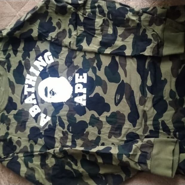 휴먼 메이드 1ST 카모 컬리지 롱슬리브 티셔츠