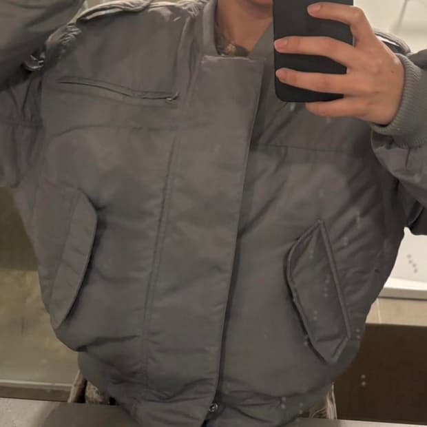 ((구해요)) Entire Studios Bomber Jacket Gre