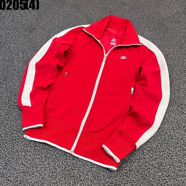 [S/80] 나이키 키즈 여성 레드 트랙탑 집업 자켓 0205(4)