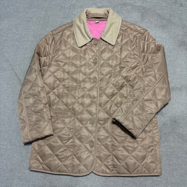 버버리 퀼팅 코듀로이 카라 자켓 (정품)