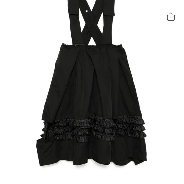 (네고가능)꼼데가르송 블랙 서스펜더 원피스 (25SS M사이즈)