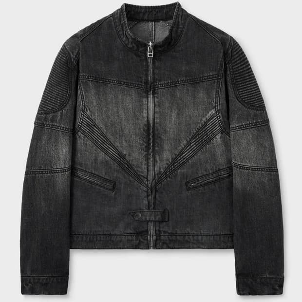 미나브 바이커 데님 자켓 - 블랙 XL
