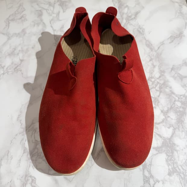 Giorgio 조르지오 레드 스웨이드 기드온 슬립온 290