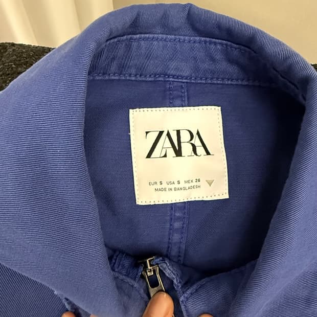 자라 워크자켓 블루