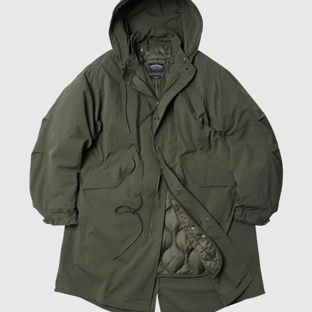 VINCENT M1965 FISHTAIL PARKA, Olive, L