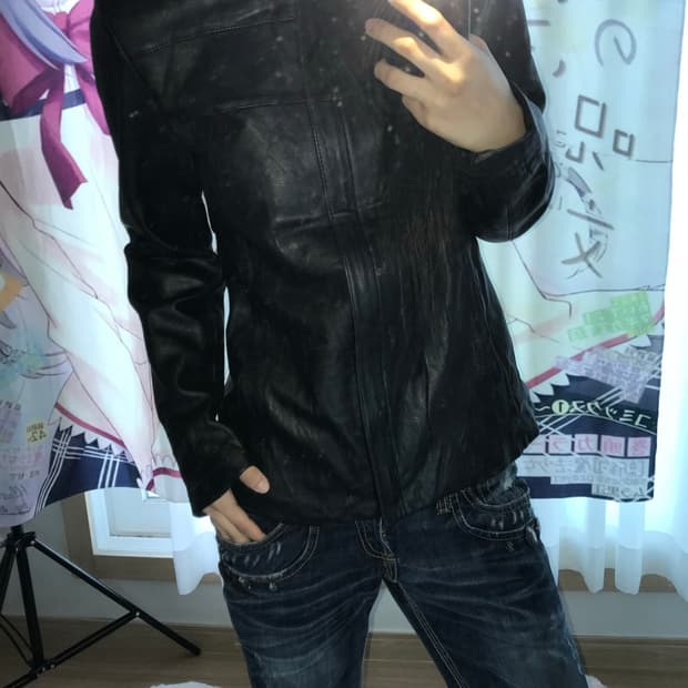 램스킨 레더자켓