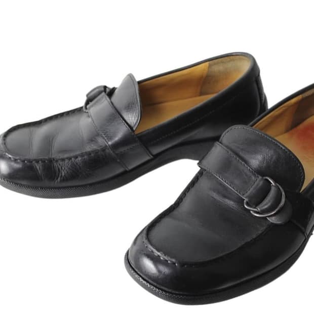 폴로 랄프로렌 레더 스트랩 로퍼