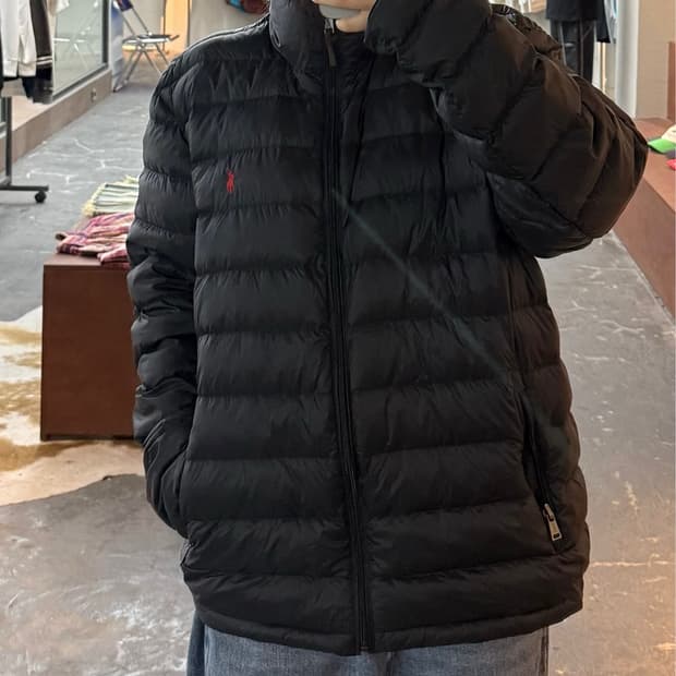 폴로 랄프로렌 블랙 경량 패딩 자켓 H3281