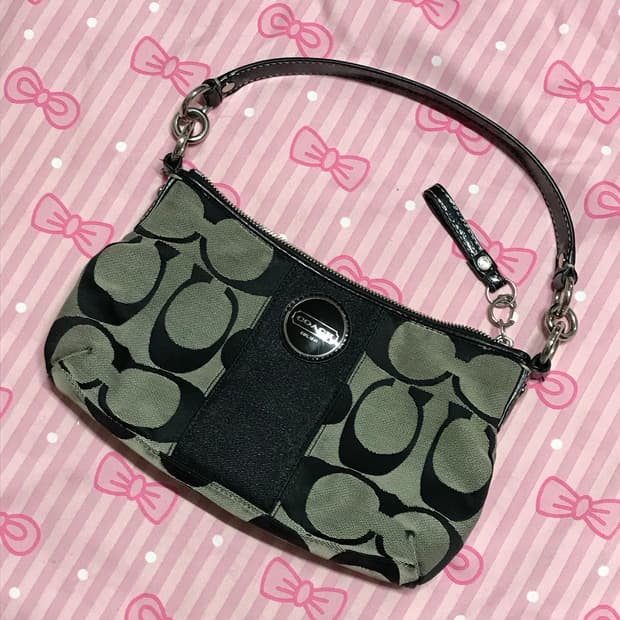 코치 숄더백 시그니처패턴 y2k가방