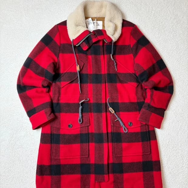 아베크롬비 x 울리치 00's 타탄 체크 코트 PN6536