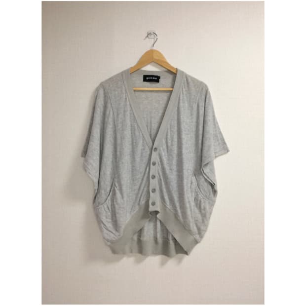 gomme 고무 그레이 박시 가디건