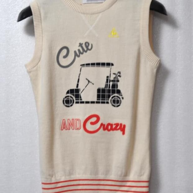 르꼬끄스포르티브/여성베스트니트조끼(사이즈44반~마른55)