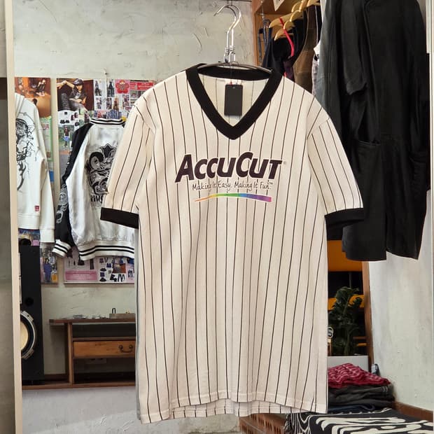 USA 마제스틱 스트라이프 링거 반팔