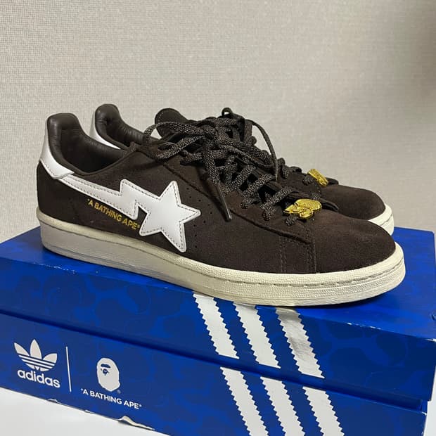 아디다스 X 베이프 캠퍼스 80s 브라운 250