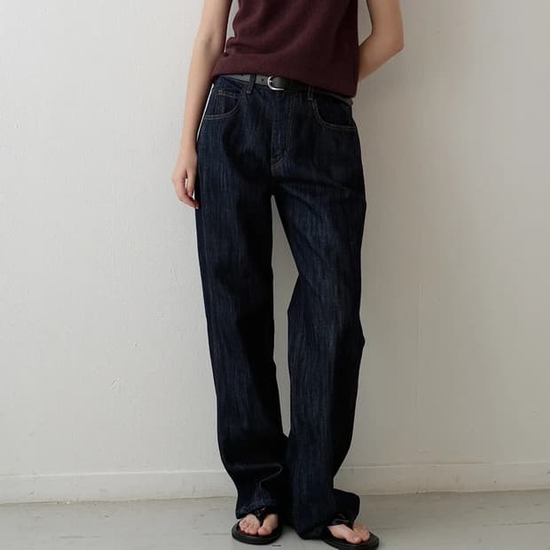 파사드패턴 클래식 데님 textured indigo XS