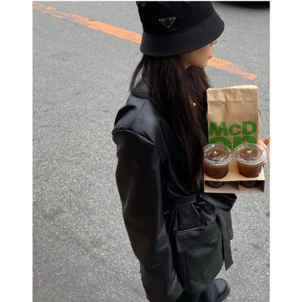 Odor 오도어 크랙 크록 레더 가죽 자켓