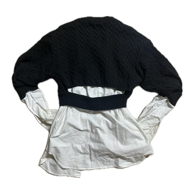 alexanderwang 셔츠 레이어드 버튼업 가디건