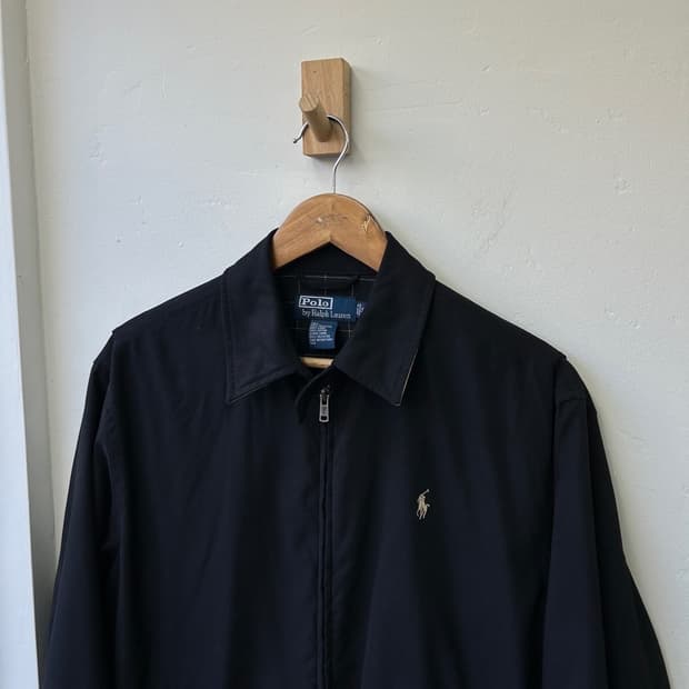 15581 - 폴로 랄프로렌 블랙 폴리 블루종 자켓