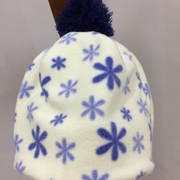 빈티지 퍼플후리스 비니