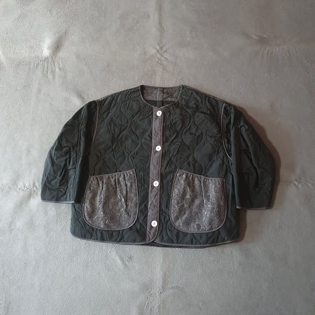 마더스파더 엠브로이드 레이스 라이너 깔깔이 자켓 0