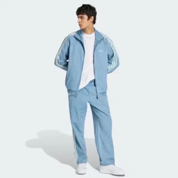 [S, M] 아디다스 데님 파이어버드 트랙 팬츠