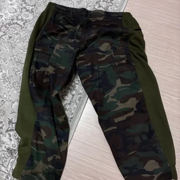 [S] bless 블레스 오버 조깅 진 카모
