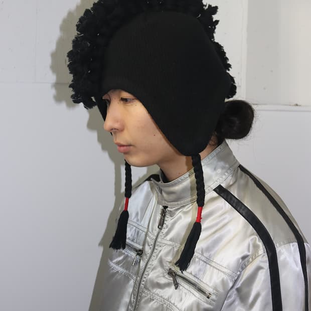 다이리쿠 23AW 모히칸 니트 캡