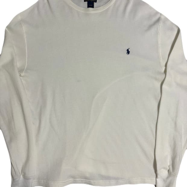 폴로 랄프로렌 와플 롱슬리브 긴팔티 XL