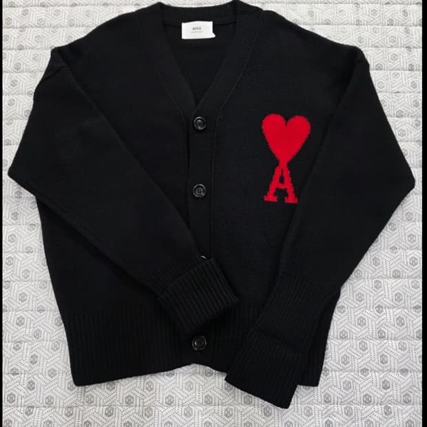 아미 인타르시아 오버핏 가디건 100