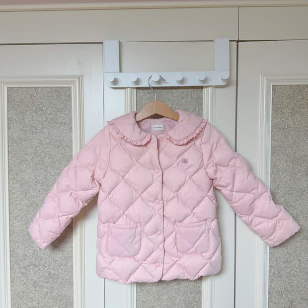 밍크뮤 여아 오리털 퀼팅 점퍼