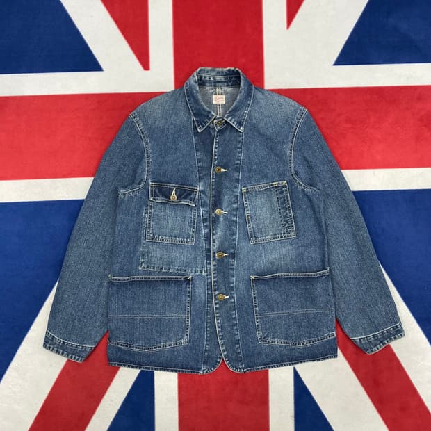 에드윈 데님 워크자켓 S 실측 M-L 
