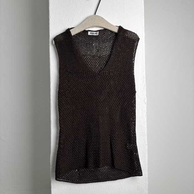 HIROKO BIS Silk 100% Knit Vest