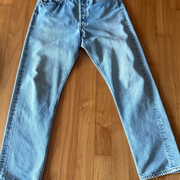 오어슬로우 논셀비지 데님 판매합니다