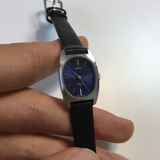 70s seiko belfina blue dial