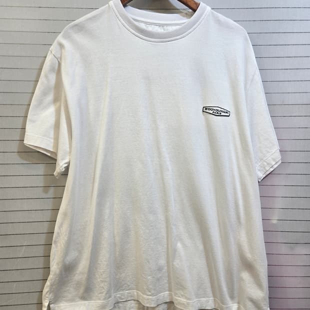 우영미 (정품)반팔 화이트셔츠