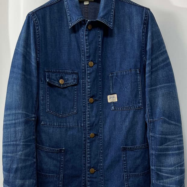 폴로 랄프로렌 인디고 워시드 데님 초어자켓