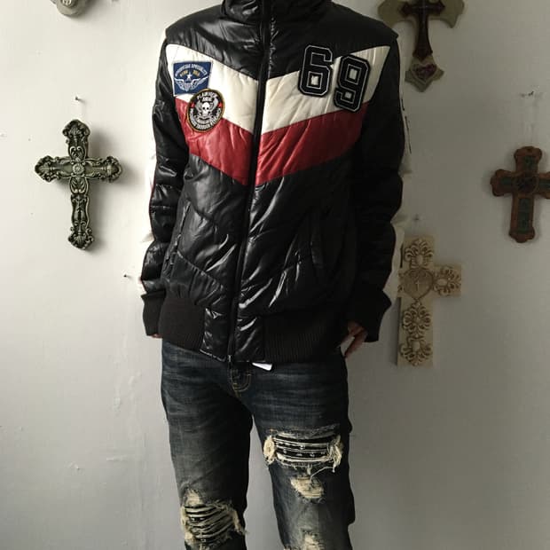 Racing mood high neck jumper