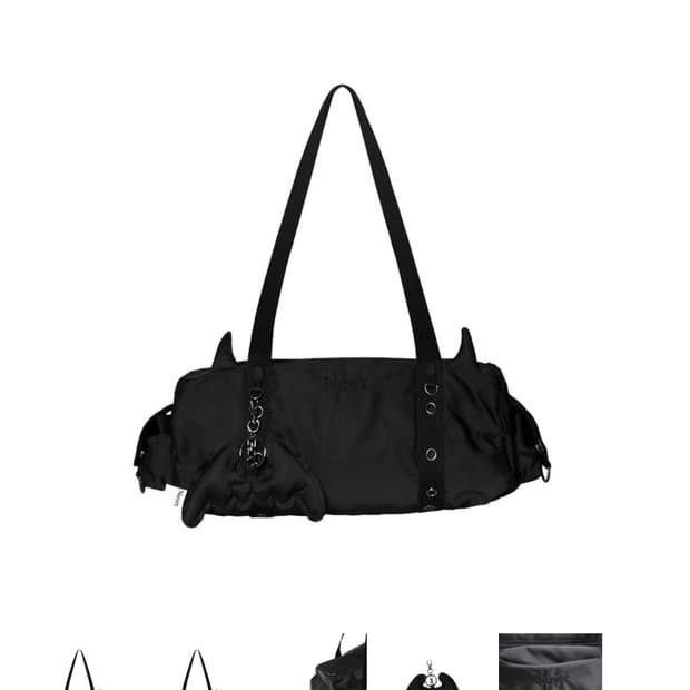 데빌 라운드 보스턴 백 블랙