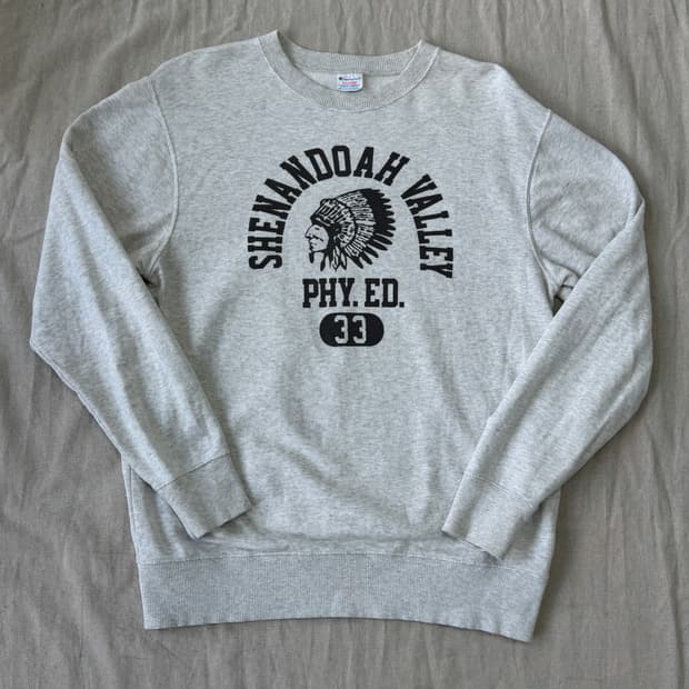 챔피온 빈티지 재팬 오트밀 인디언 맨투맨 XL