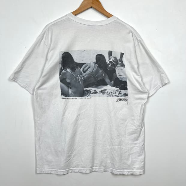 Stussy 스투시 캘리포니아 스컬 비키니걸 반팔티
