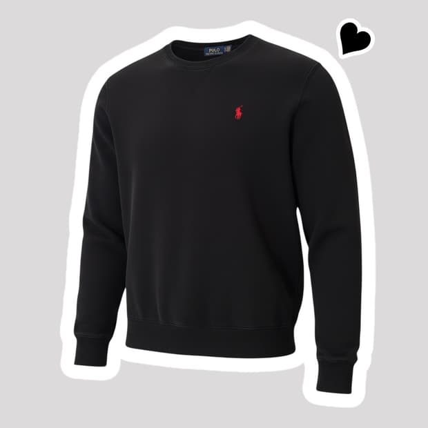 신형 폴로 랄프로렌 블랙 맨투맨