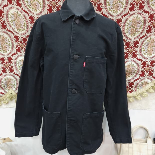 리바이스 블랙 데님 커버롤

