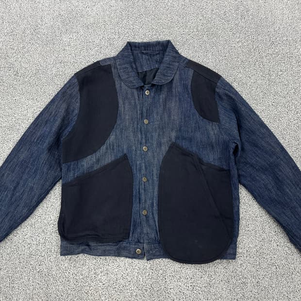 빈티지 인디고 데님 블루종